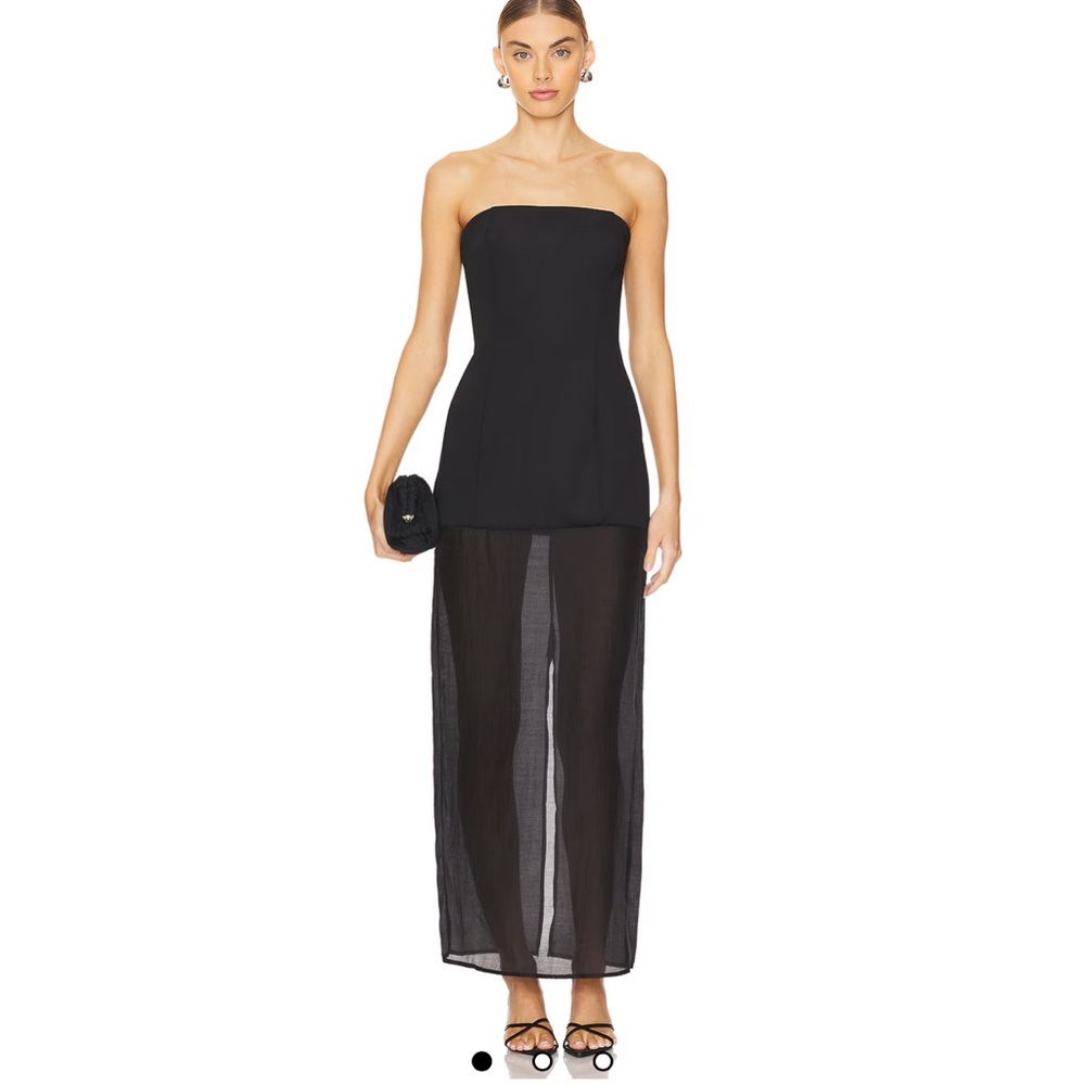 SNDYS Chloe Sheer Dress in Black